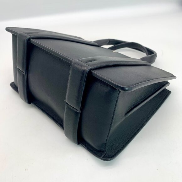 Theory Black Leather West Mini Satchel - Picture 6 of 11